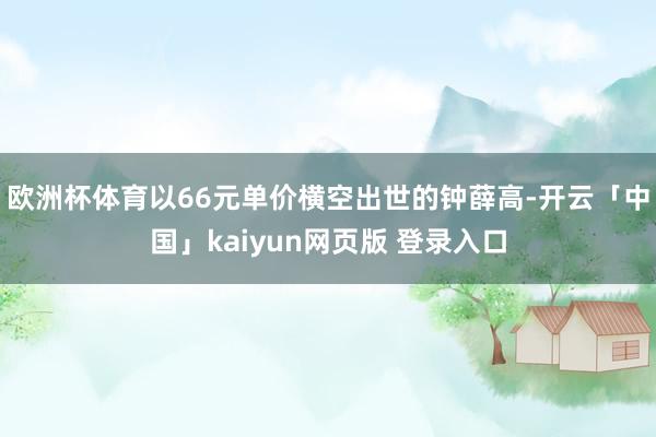 欧洲杯体育以66元单价横空出世的钟薛高-开云「中国」kaiyun网页版 登录入口